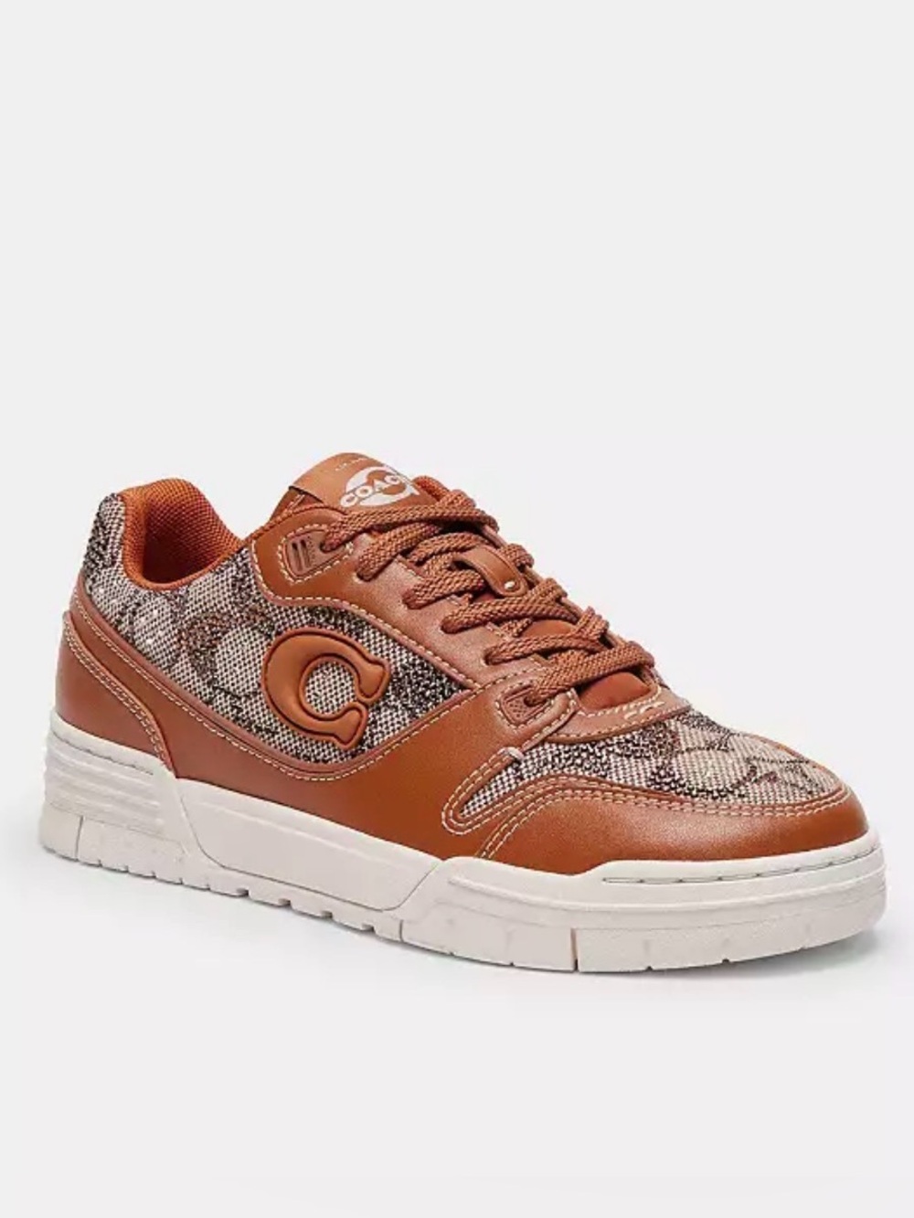 COACH Cognac Brown Soho
In Crystal Signature Jacquard Sneaker 6.5
